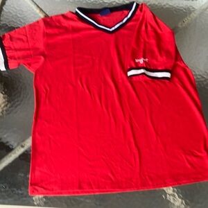 Spaulding size XL red vintage ringer t shirt